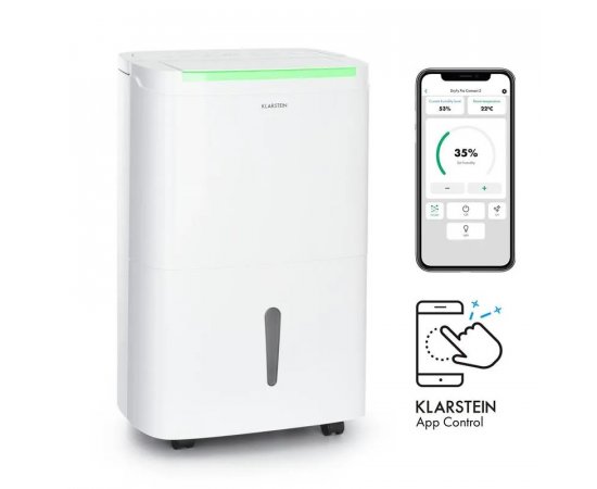 KLARSTEIN DRYFY CONNECT 50, ODVLHCOVAC VZDUCHU, WIFI, KOMPRESIA, 50L/D, 45-55M2, BIELY, 10034435