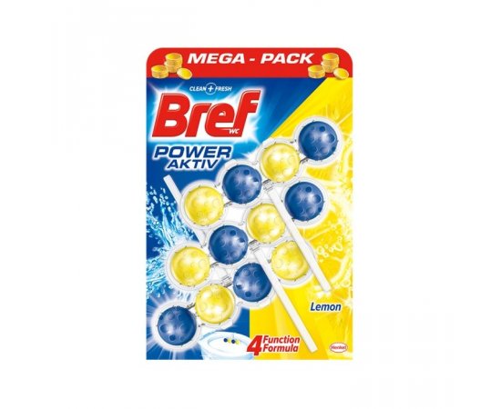 BREF POWER AKTIVE WC BLOK 3X50G LEMON