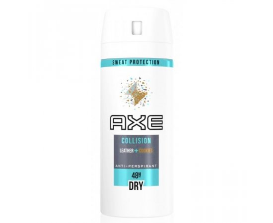 AXE DEO 150ML COLLISION LEATHER + COOKIES (WHITE)