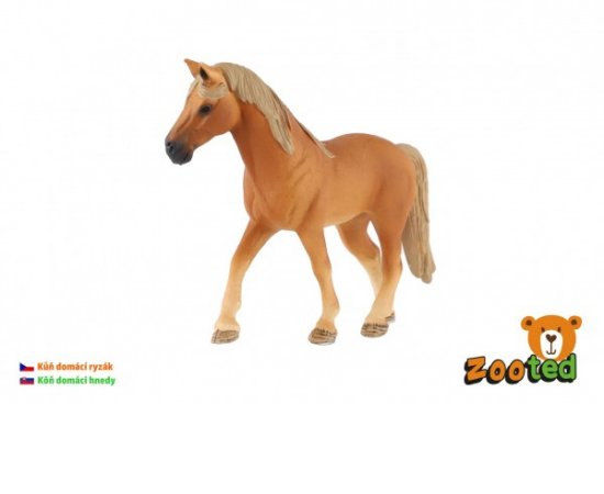 TEDDIES KON DOMACI HNEDY PLAST 13CM V SACKU /00861106/