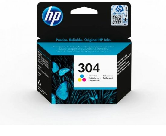 HP ORIGINAL INK N9K05AE,HP 304,TRI-COLOR,BLISTER,100STR,HP DESKJET 2620...
