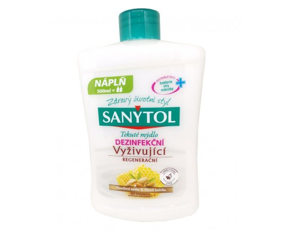 SANYTOL DEZINFEKCNE MYDLO - VYZIVUJUCE NAHRADNA NAPLN 500ML