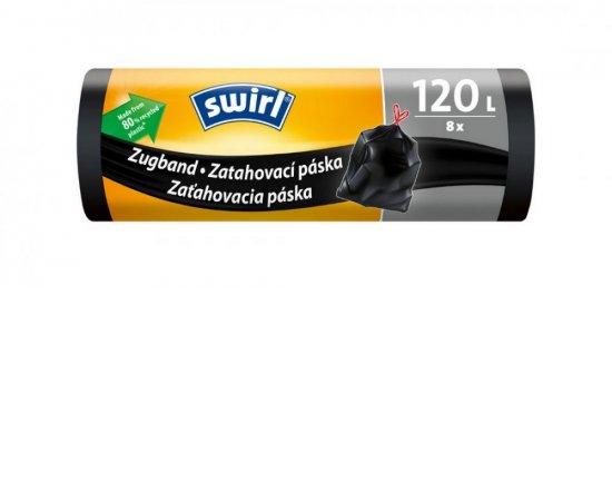 SWIRL ZATAHOVACIE VRECIA NA ODPAD 120L/8KS /6772294/