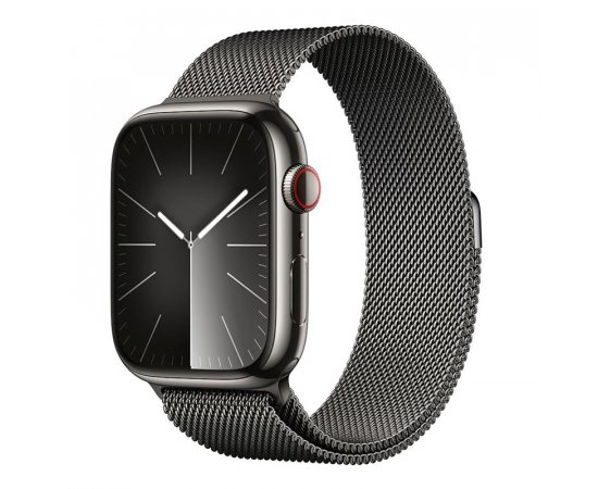 APPLE WATCH SERIES 9 GPS + CELLULAR 45MM GRAPHITE STAINLESS STEEL CASE GRAPH.MILANESE LOOP,MRMX3QC/A