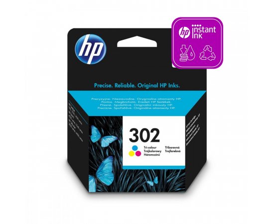 HP 302 ORIGINAL ATRAMENT, COLOR, 165 STRAN, F6U65AE