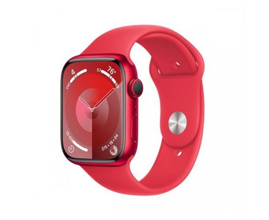 APPLE WATCH SERIES 9 GPS 45MM (PRODUCT)RED ALUMINIUM CASE WITH (PRODUCT)RED SPORT BAND-M/L,MRXK3QC/A