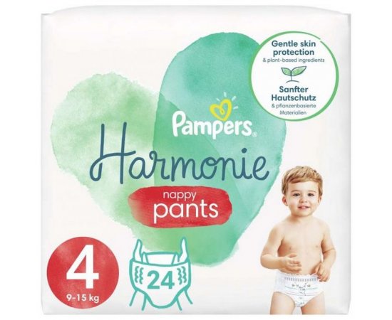 PAMPERS HARMONIE PANTS S4 24KS 9-15KG