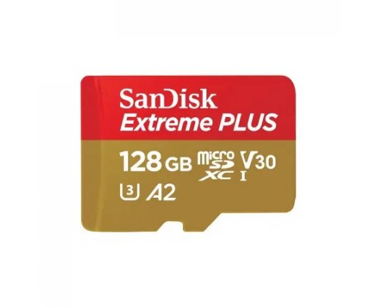 SANDISK EXTREME PLUS MICROSDXC 128 GB + SD ADAPTER