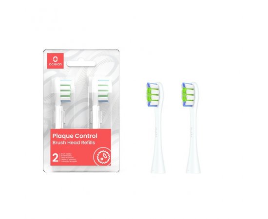 XIAOMI OCLEAN PLAQUE CONTROL BRUSH HEAD P1C1 W02 2-PACK WHITE