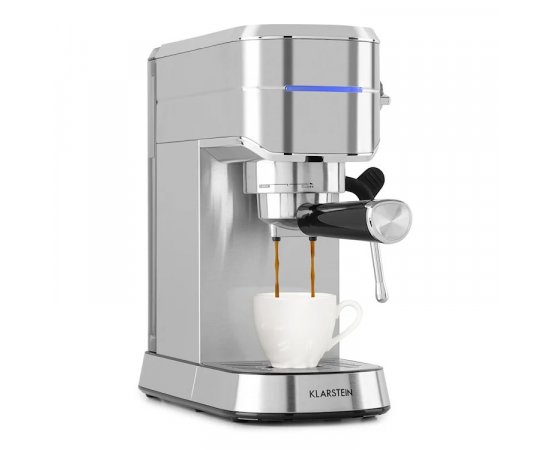 KLARSTEIN FUTURA ESPRESSO KAVOVAR 20 BAR 1450 W 125 L NEHRDZAVEJUCA USLACHTILA OCEL 10035183