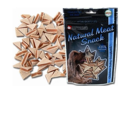 ONTARIO DOG SNACK CHICKEN JERKY SANDWICH 70 G (214-509)