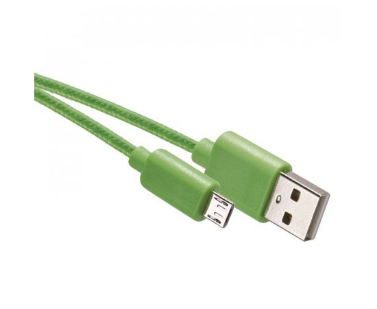 EMOS SM7006G TEXT. KABEL USB 2.0 A/M - MICRO B/M 1M ZELENY