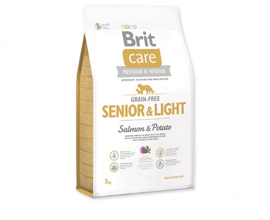 BRIT CARE GRAIN-FREE SENIOR AND LIGHT SALMON AND POTATO 3 KG (294-132734)