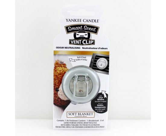 YANKEE CANDLE 1508161E VONA DO AUTA SOFT BLANKET/VENT CLIP