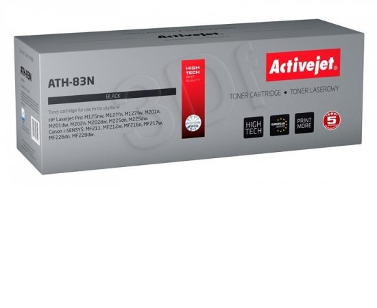 ACTIVEJET TONER HP CF283A ATH-83N (CANON CRG737) (LASERJET PRO M125NW, M127FN, M127FW) 1500STR.