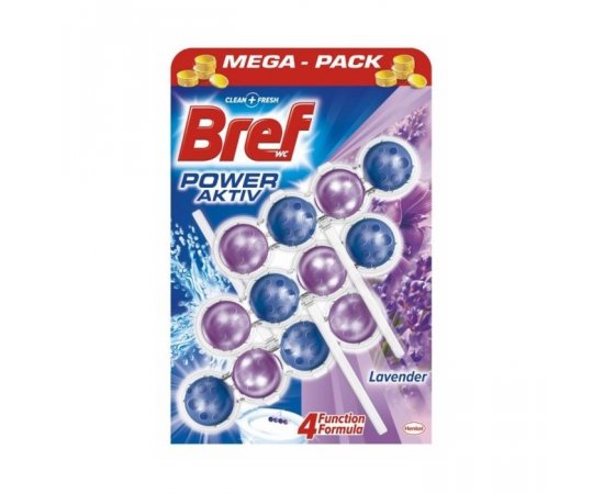 BREF TOILET FRESHENER 3X50 G POWER ACTIVE LAVENDER