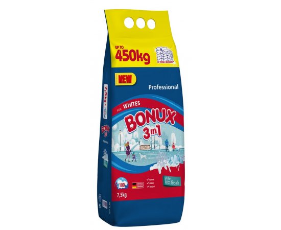BONUX PRASOK WHITE POLAR ICE FRESH 100 PD/7.5KG