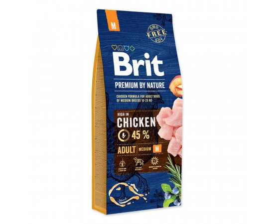 BRIT PREMIUM BY NATURE ADULT M 15 KG (294-170818)