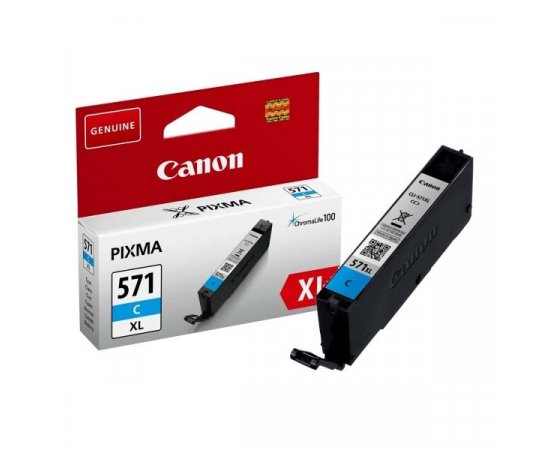 CANON CLI571C XL ORIGINAL ATRAMENT, CYAN, 11ML, HIGH CAPACITY