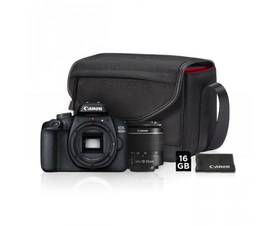 CANON EOS 4000D + EF-S 18-55MM DC VALUE UP KIT (BRASNA + 16GB SDHC KARTA)