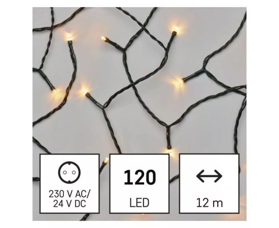 EMOS D4AV06 LED VIANOCNA RETAZ, 12 M, VONKAJSIA AJ VNUTORNA, VINTAGE