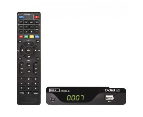 EMOS J6014 SET-TOP BOX EM190-S HD HEVC H265 (DVB-T2)