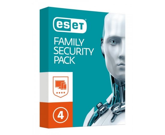 ESET FAMILY SECURITY PACK PRE 4 ZARIADENIA NA 18 MESIACOV - KRAB.VERZIA, FAMILY-SEC-4PC-18M-BOX-2020