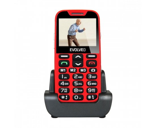 EVOLVEO EASYPHONE XD, TELEFON PRE SENIORY, CERVENY EP-600-XDR