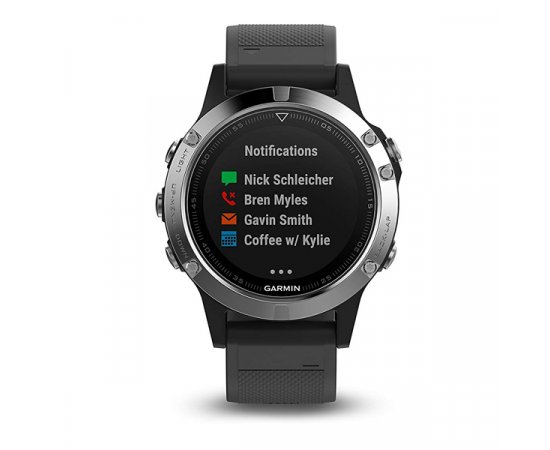 GARMIN FENIX 5 SILVER, BLACK BAND 010-01688-03