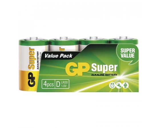 GP ALKALICKA BATERIA SUPER D (LR20) 4SH