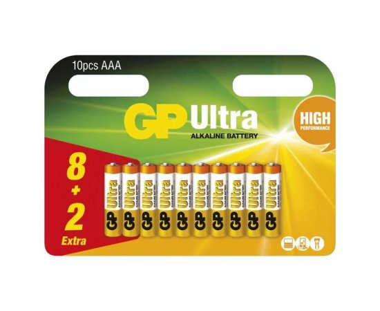 GP ALKALICKA BATERIA ULTRA AAA (LR03) 8+2BL