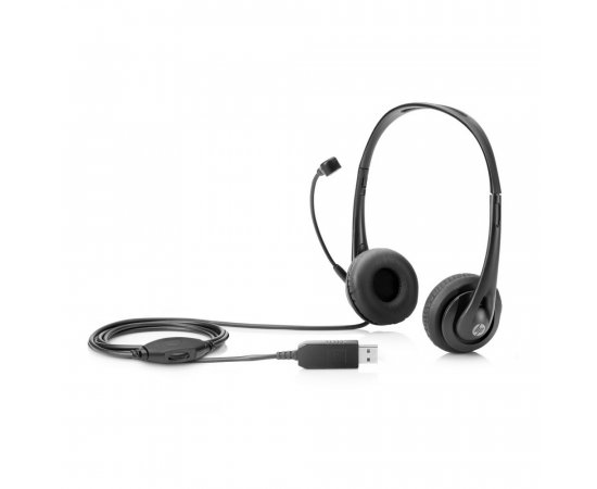 HP STEREO USB HEADSET BLACK