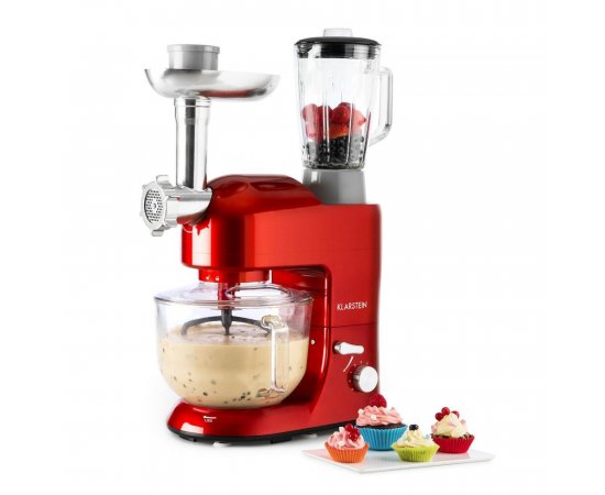 KLARSTEIN LUCIA ROSSA 2G KUCHYNSKY ROBOT, MIXER, MLYNCEK NA MASO, 1200W, BPA-FREE, 10031674