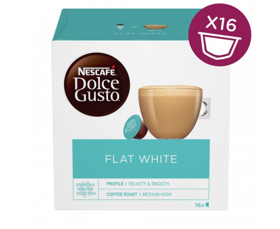 NESCAFE DOLCE GUSTO FLAT WHITE 16KS