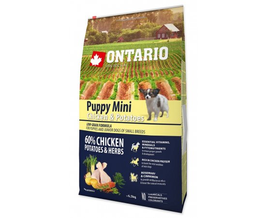 ONTARIO PUPPY MINI CHICKEN AND POTATOES AND HERBS (6,5KG)