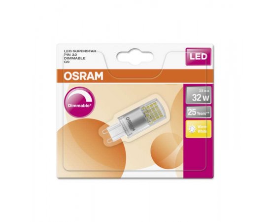 OSRAM LED SUPERSTAR PIN CL 32 DIM 3,5W/827 G9