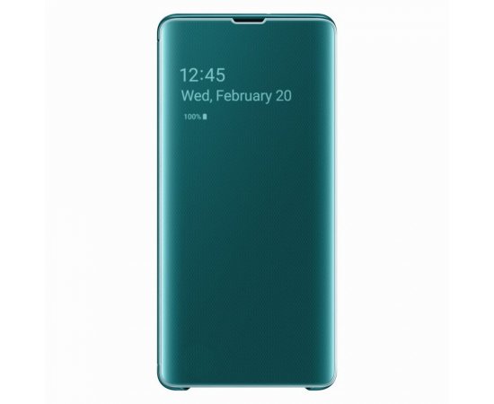 SAMSUNG EF-ZG975CGEGWW PUZDRO PRE GALAXY S10+ CLEAR VIEW COVER, ZELENY