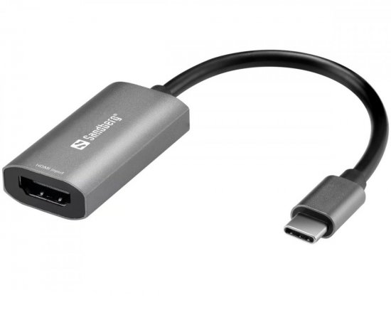SANDBERG HDMI CAPTURE LINK (F) DO USB-C (M), KONVERTOR