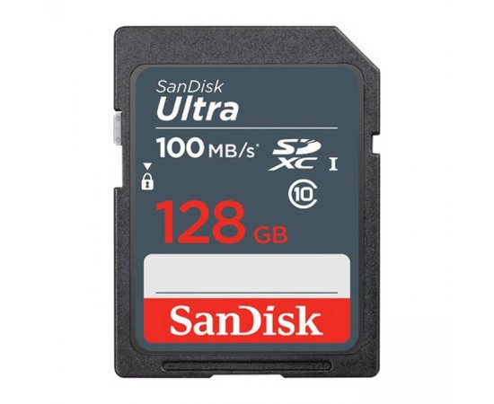 SANDISK ULTRA 128GB SDXC MEMORY CARD 100MB/S