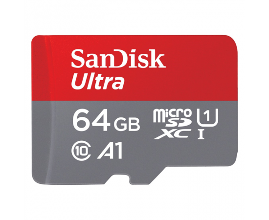 SANDISK ULTRA MICROSDXC 64GB 120MB/S + ADAPTER, SDSQUA4-064G-GN6MA