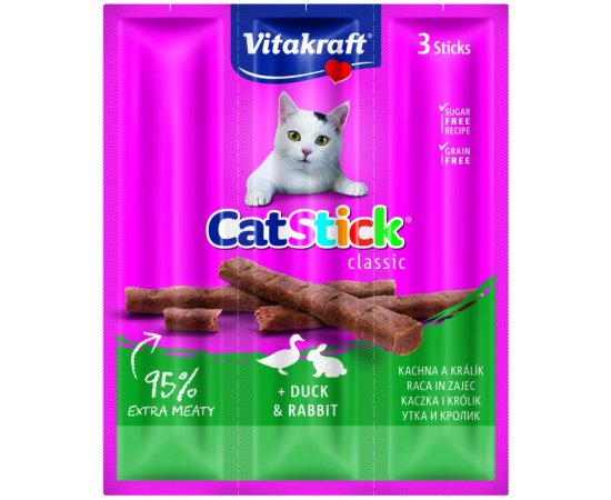 VITAKRAFT CAT STICK MINI KRALIK-KACICA 3X6G, 2418200