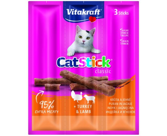 VITAKRAFT CAT STICK MINI MORKA-JAHNA 3X6G, 2418202