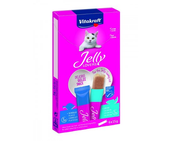 VITAKRAFT JELLY LOVERS MP LOSOS, PLATYS 6X15 G, 2459471