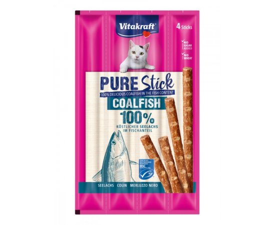 VITAKRAFT PURE STICK TRESKA MSC 4X5 G, 2459569