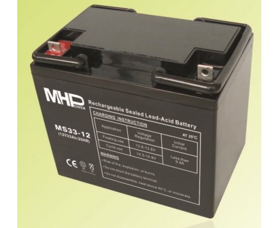 Batéria MHPower MS33-12 VRLA AGM 12V/33Ah 