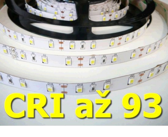 LED pásik TLE SMD 2835 60LED/m, 5m, teplá bílá, IP20, 12V,  CRI 90
