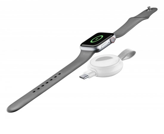 Cestovní nabíječka Cellularline Power Pill pro Apple Watch, s USB adaptérem, bílá