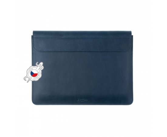 Kožené pouzdro FIXED Oxford pro Apple MacBook Pro 14&quot; (2021/2023), modré