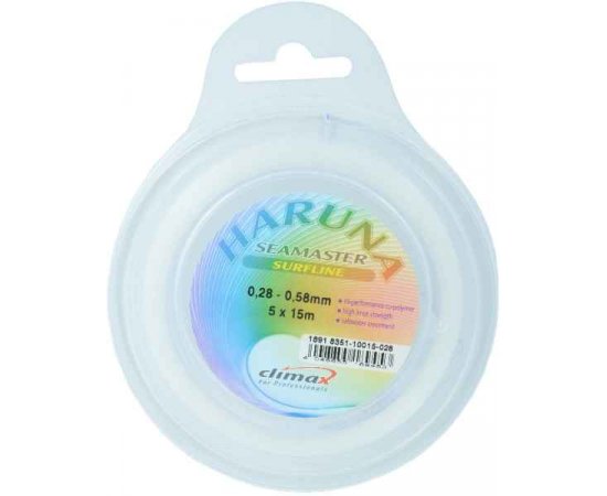 Šokové ujímavé vlasce Haruna Surf 5x15m 0,33-0,58mm