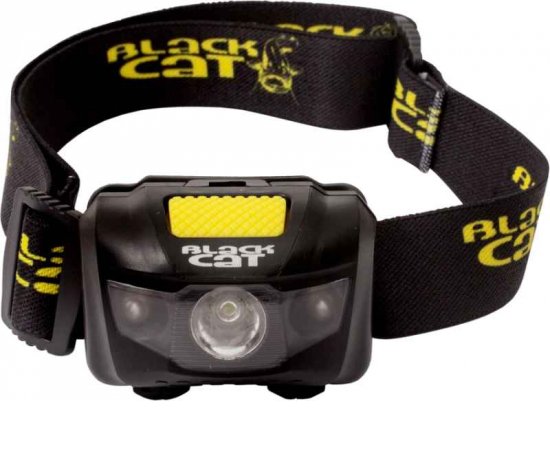 LED čelovka Black Cat, svietivosť 150 lumenov